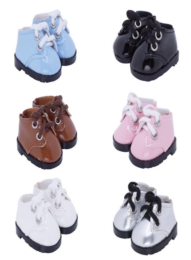 Etistta 17cm Doll Shoes for 17cm Doll Boots, 6.7 inch Doll Shoes Accessories (6 Pack A) - Image 1